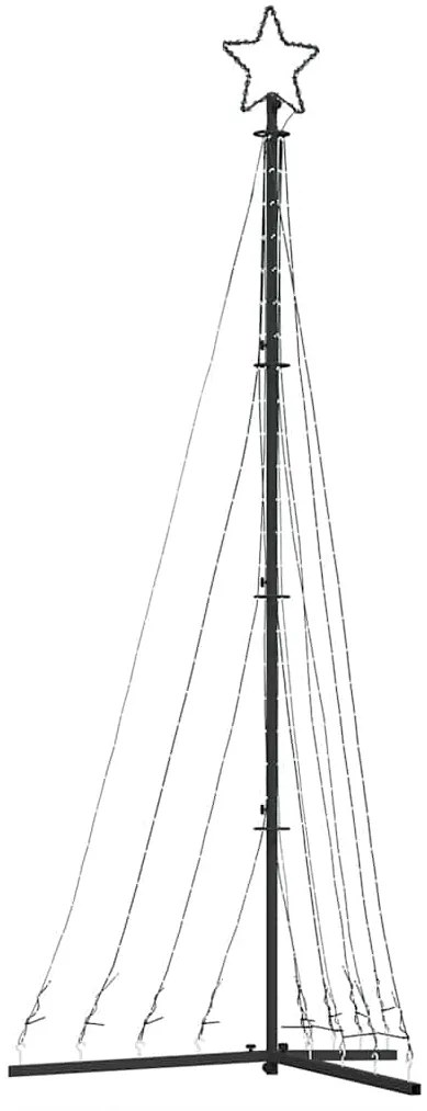 LED Árvore de Natal 447 LEDs Branco Quente 249 cm