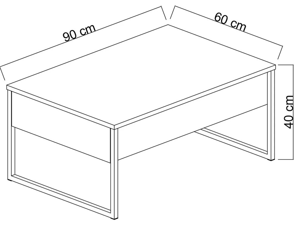 Conjunto de Mobiliário de Sala Luxe Set – Branco/Preto – Espessura 18