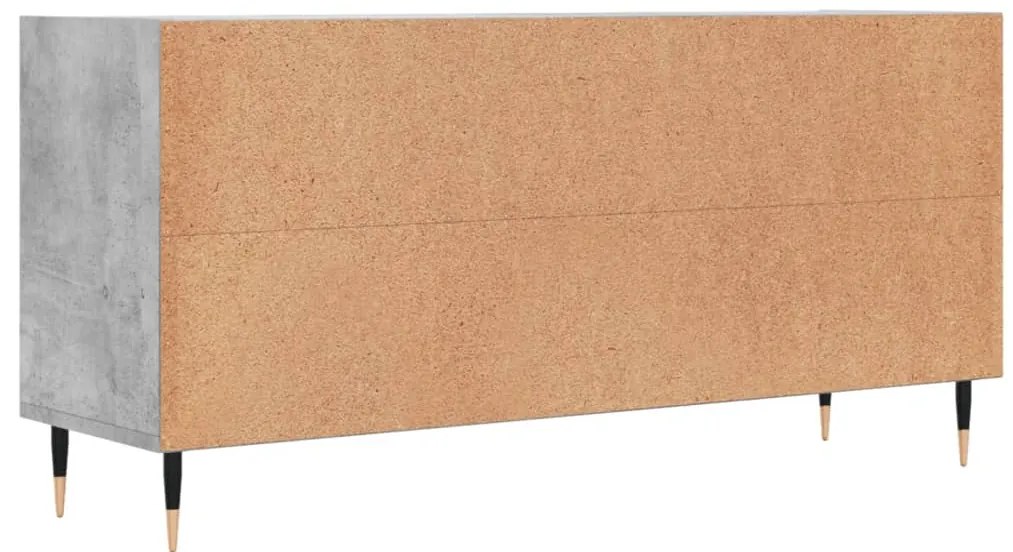 Móvel de TV 103,5x30x50 cm derivados madeira cinzento cimento
