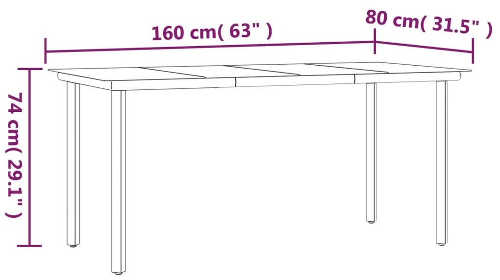7 pcs conjunto jantar p/ jardim c/ almofadões vime PE castanho