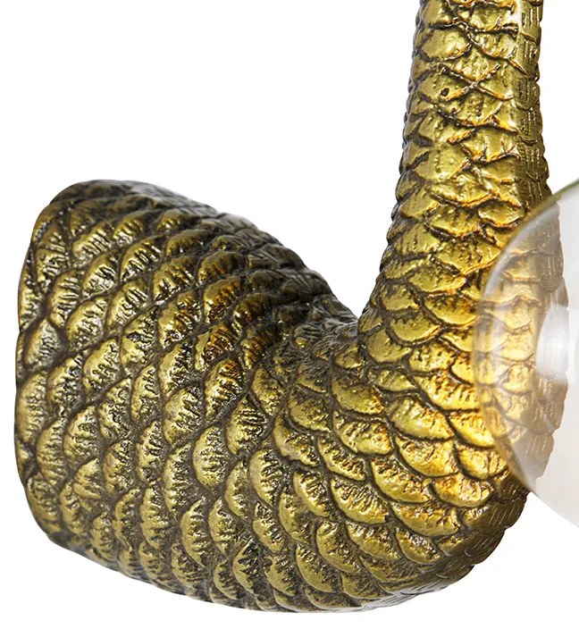 Candeeiro de parede vintage latão - Animal Camelo Pássaro