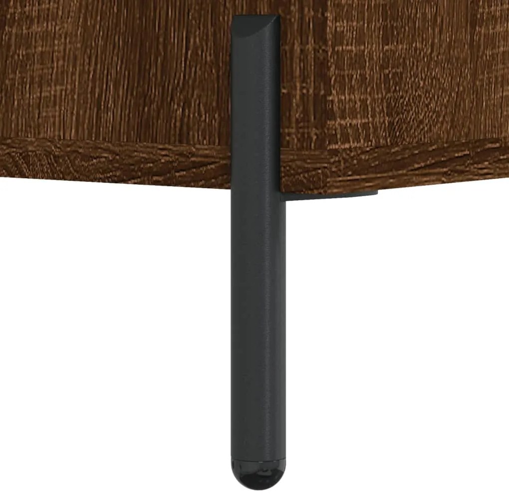 Mesa de cabeceira 2 pcs derivados de madeira carvalho castanho