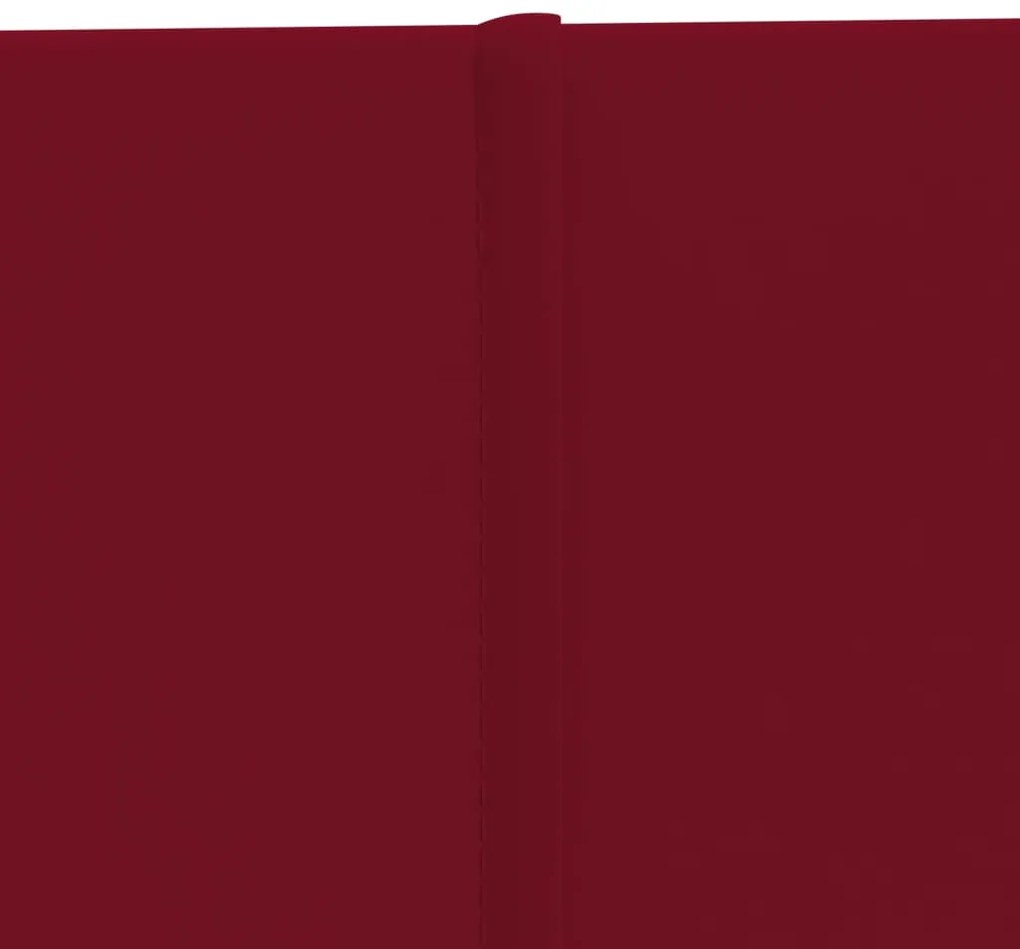 Painel de parede 12 pcs 90x15 cm veludo 1,62 m² vermelho tinto