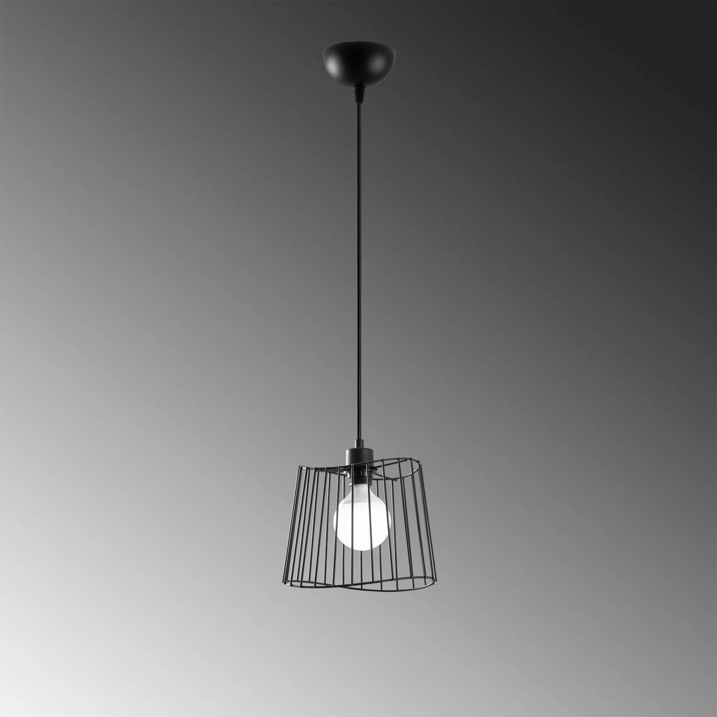 Chandelier Byisoo – Preto – 25 x 25 cm
