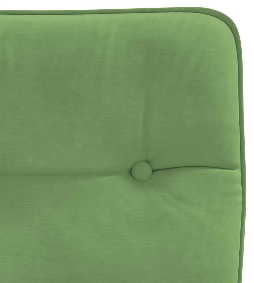 Cadeiras de jantar 2 pcs veludo verde-claro