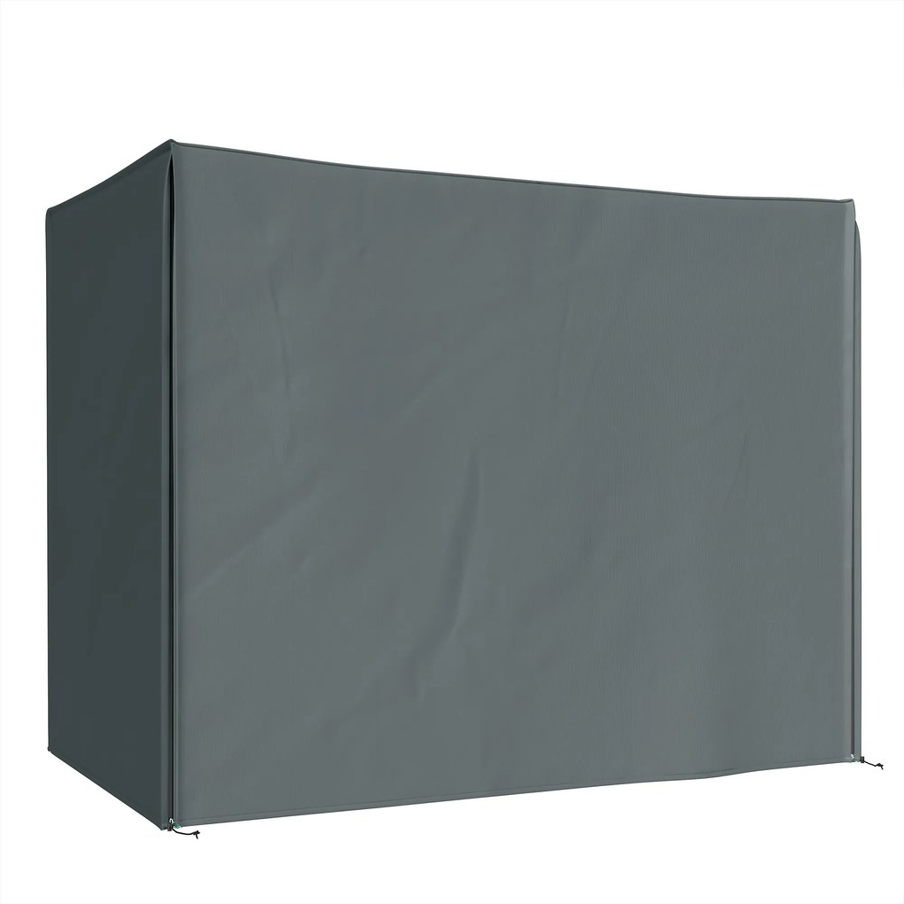 Outsunny Capa para Balanço Hollywood 3 Lugares Impermeável Capa de Proteção para Balanço de Jardim Tecido Oxford 220 x 125 x 172 cm, Cinza | Aosom Portugal