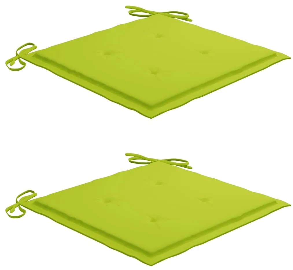 Conjunto bistrô c/ almofadões verde brilhante 3 pcs teca maciça