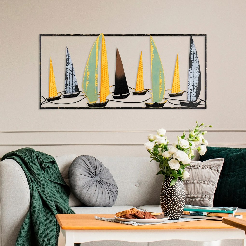 Acessório Decorativo de Parede Yelkenli – Multicolor – 40 x 90 cm
