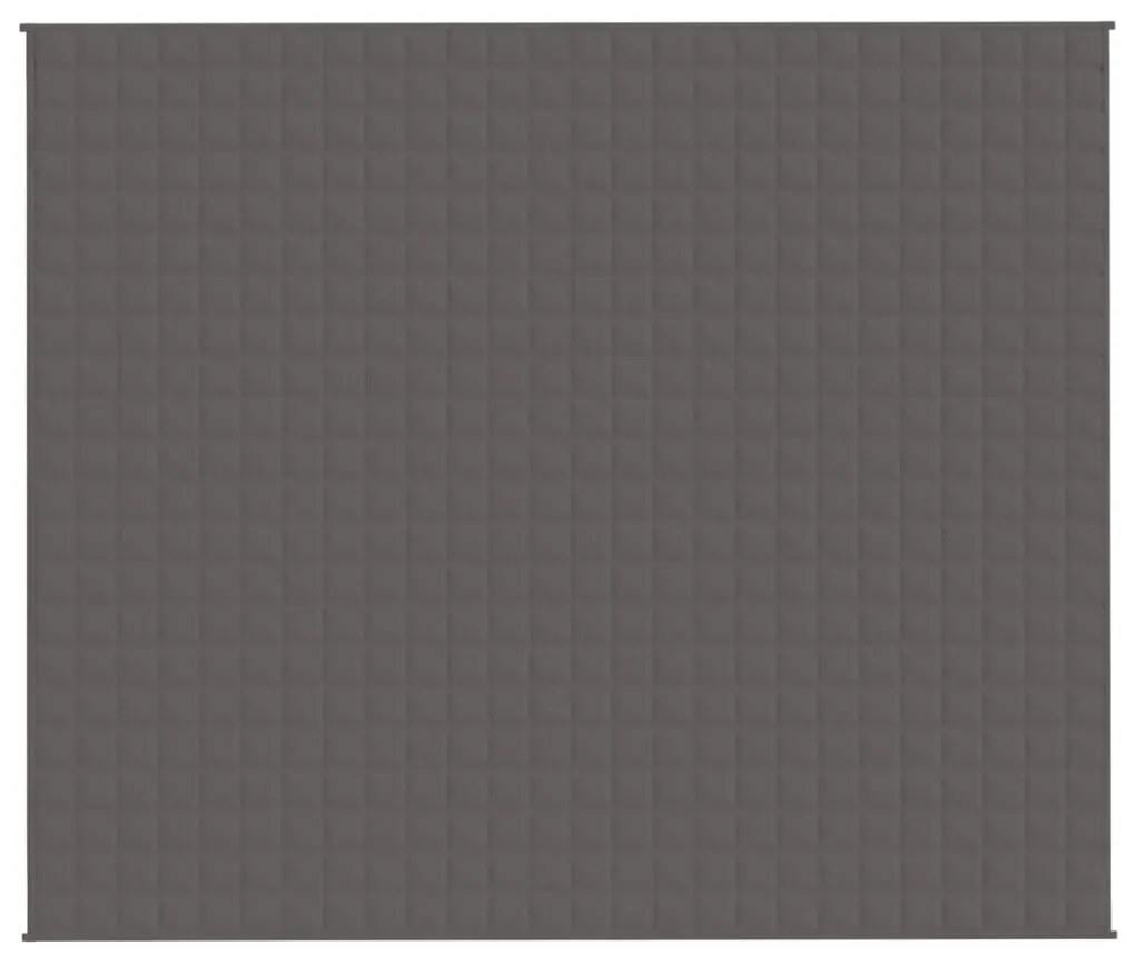 Manta pesada 11 kg 220x260 cm tecido cinzento