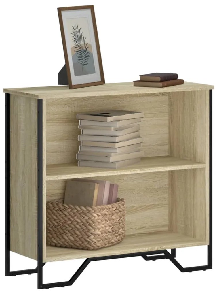 vidaXL Estante 80x31x74,5 cm derivados de madeira carvalho sonoma