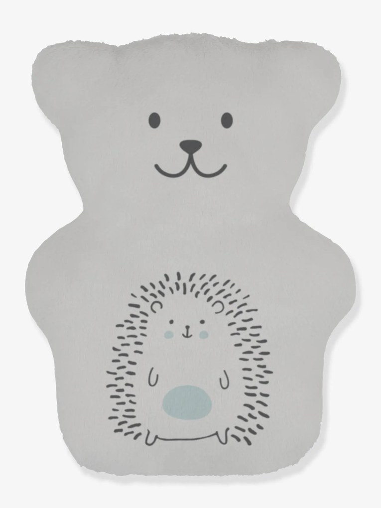 Urso terapêutico, BEKE BOBO cinzento claro liso com motivo