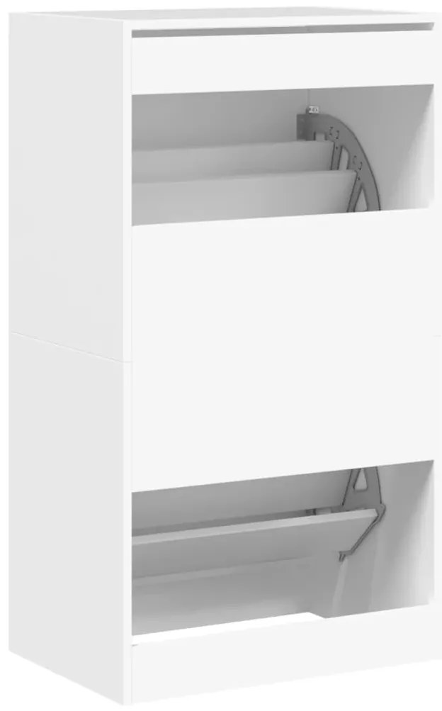 Sapateira c/ 2 gavetas articuladas 60x42x108 cm branco