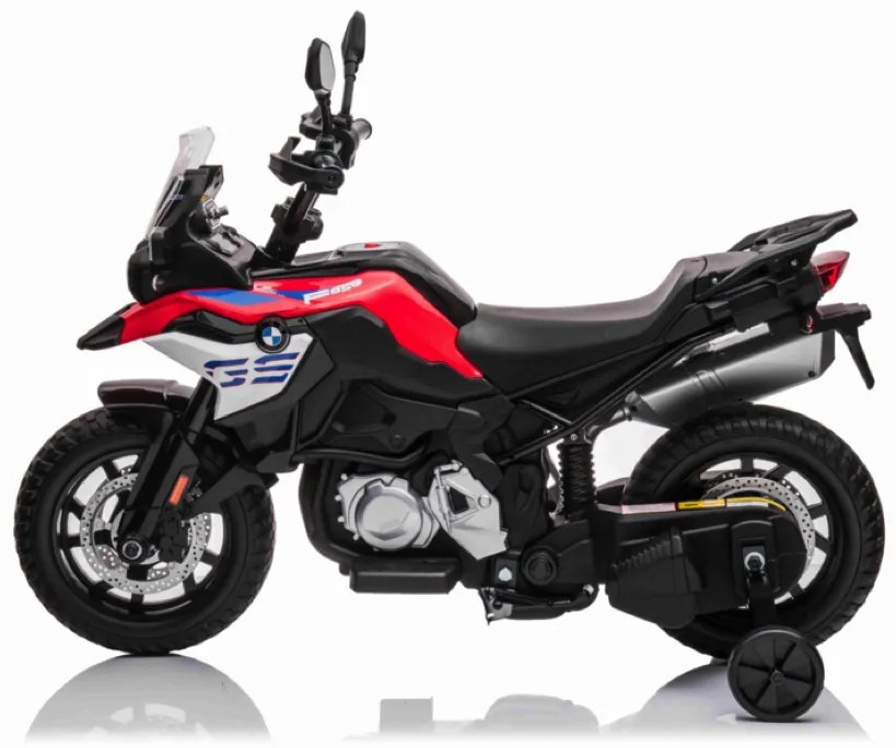 Mota elétrica para crianças 12V BMW GS850 Adventure All-Road 12v e pneus de borracha Vermelha