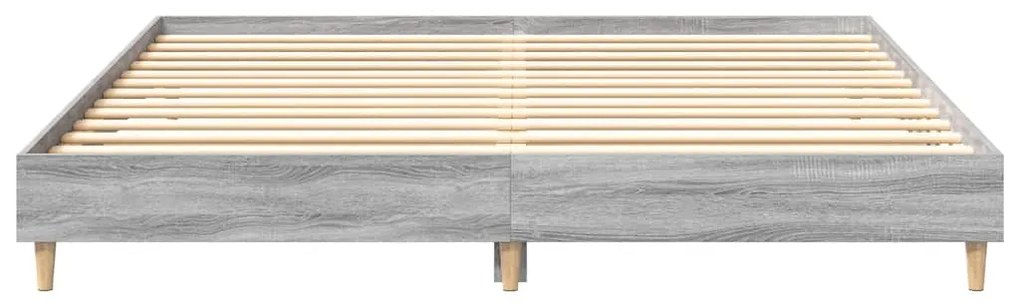 Estrutura de cama sem colchão 180x200 cm sonoma cinzento