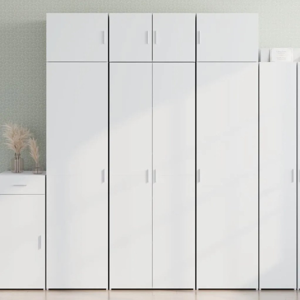 vidaXL Armário alto 70x42,5x185 cm derivados de madeira branco
