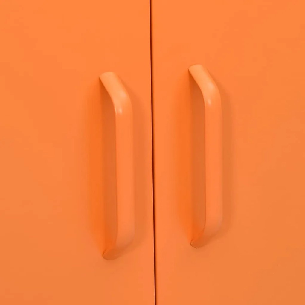Armário de arrumação aço 80x35x101,5 cm laranja