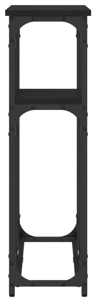 Mesa consola 90x22,5x75 cm derivados de madeira preto