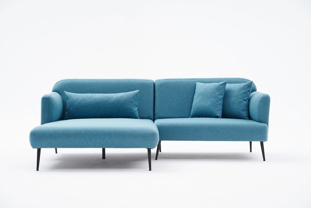 Sofá de Canto Revos – Turquesa – 250 cm x 86 cm x 100 cm