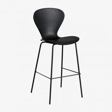 Pacote Com 4 Bancos Altos Uit ↑75 Cm & Negro & Polipropileno Preto & Polipropileno - Sklum
