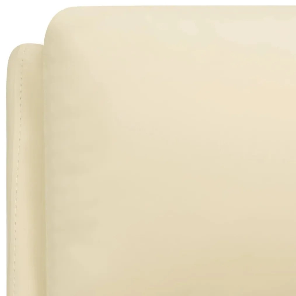 Poltrona Malia de Massagens Reclinável em Couro Artificial - Creme - D