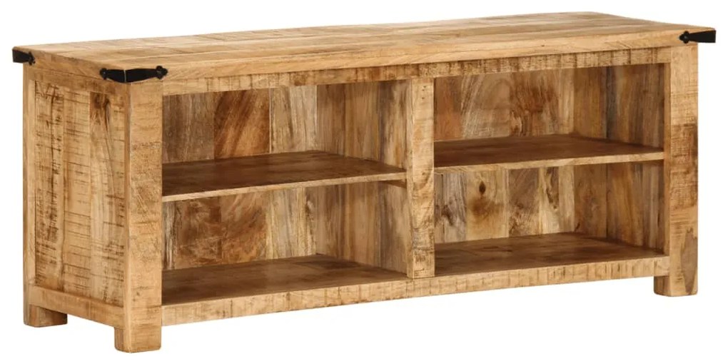 vidaXL Móvel de TV 110x35x40 cm madeira mangueira áspera maciça