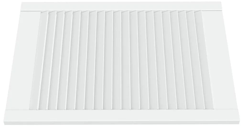 Portas de armário 2 pcs design de persiana pinho maciço branco