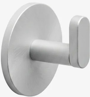 Cabide Adesivo Para Casa De Banho Em Aço Inoxidável Caldrumi Cinzento Escovado - Sklum