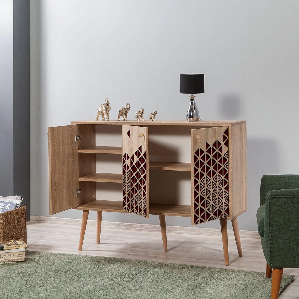 Console Mega – Carvalho Sonoma – 120x90x36 cm