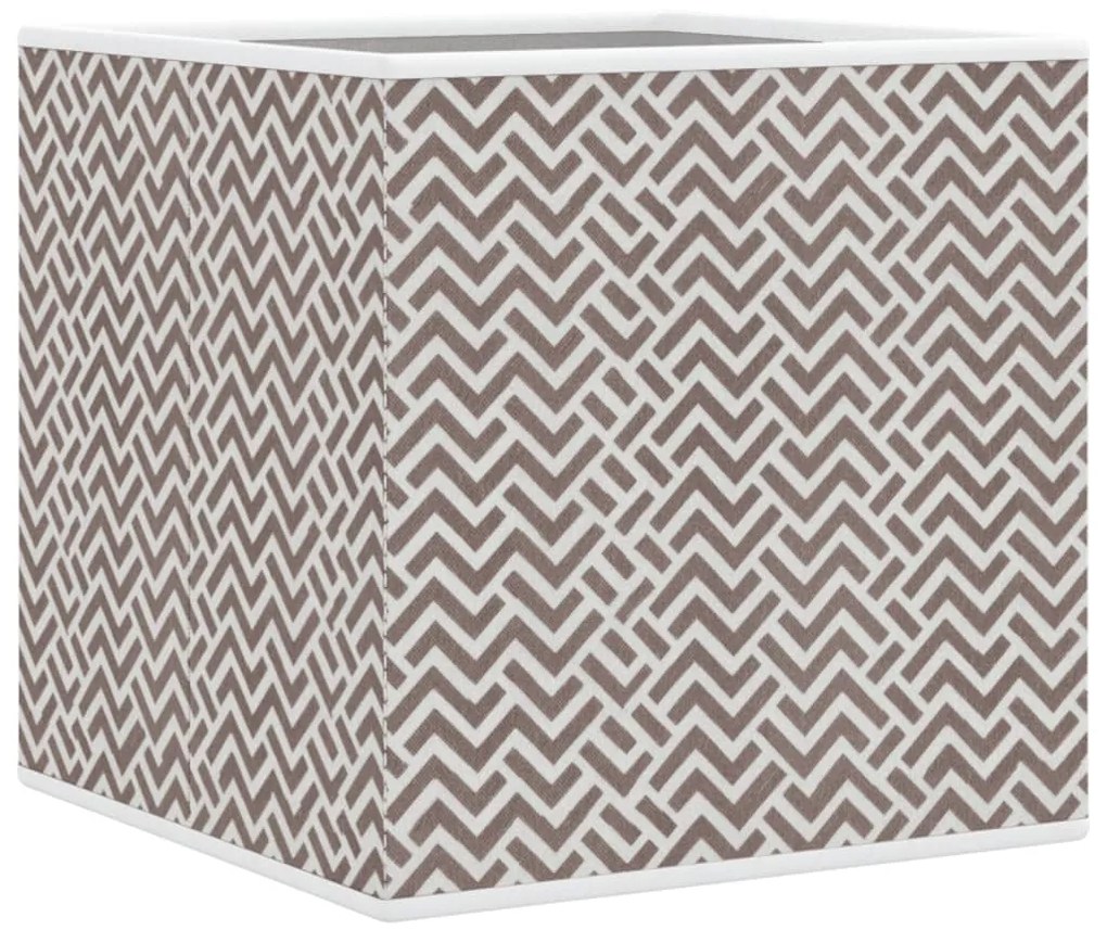Caixas de arrumação dobráveis 10 pcs 32x32x32 cm TNT castanho