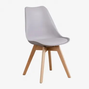 Pack De 2 Cadeiras De Jantar Nordic Cinza Claro - Sklum