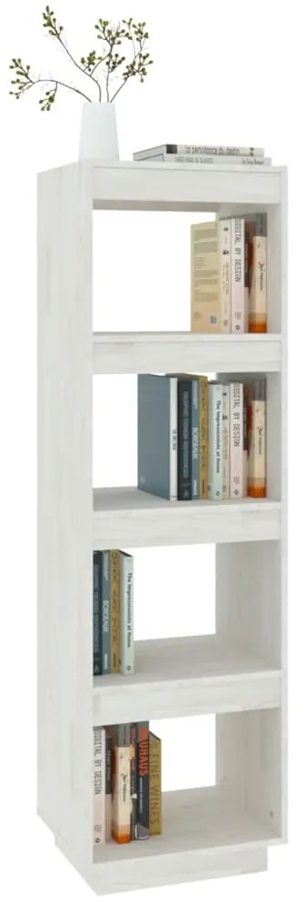 Estante/divisória 40x35x135 cm pinho maciço branco