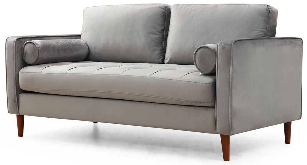 Sofá de 2 Lugares Rome – Cinzento Claro – 175 x 90 x 70 cm