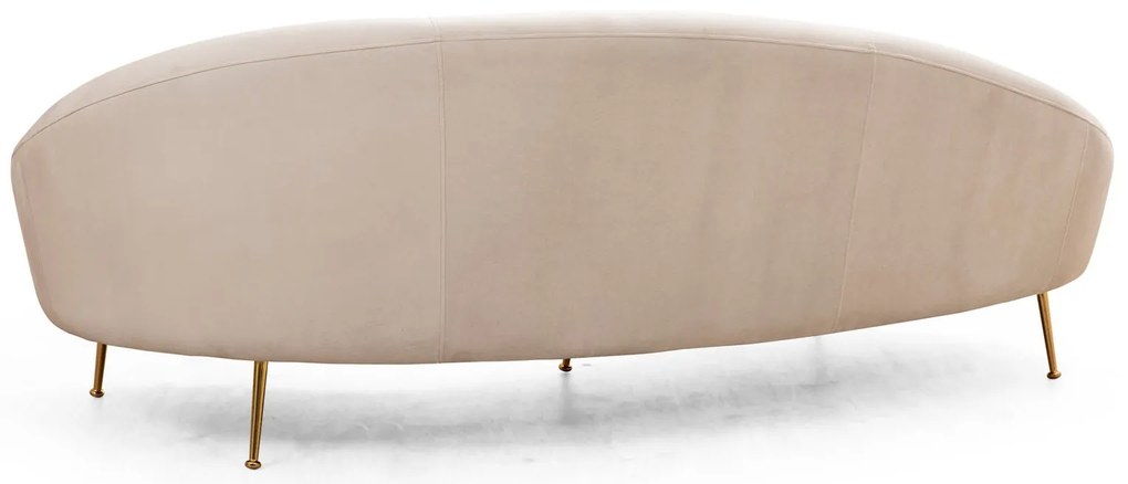 Sofá de 3 Lugares Eses – Bege – 255x120x85 cm