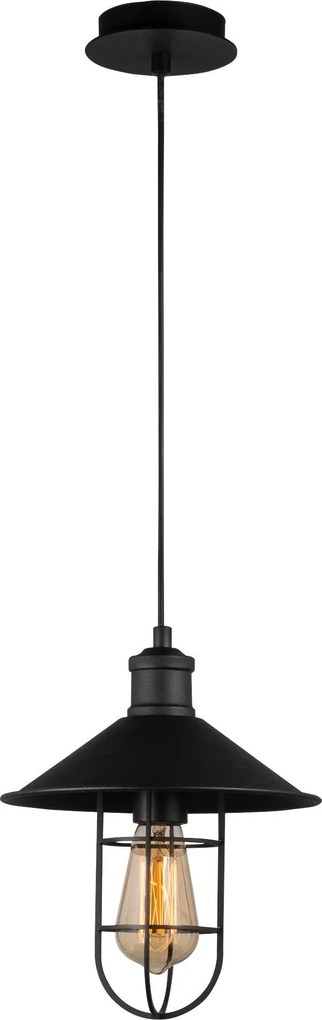 Candeeiro de Teto Ayazma – Preto – Diâmetro 24 cm, Altura 124 cm