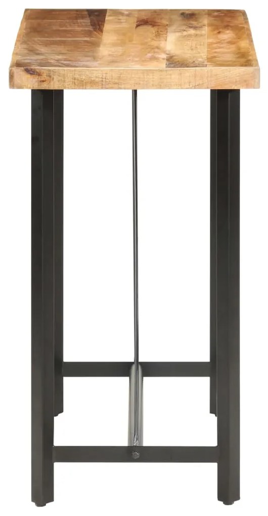 Mesa de bar 120x58x107 cm madeira de mangueira áspera