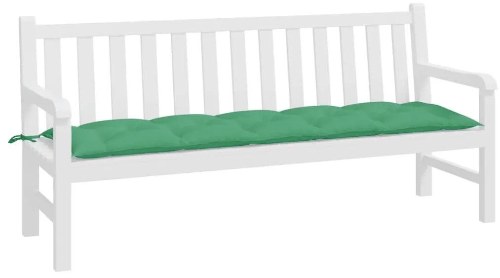 Almofadão p/ banco de jardim 180x50x7cm tecido oxford verde