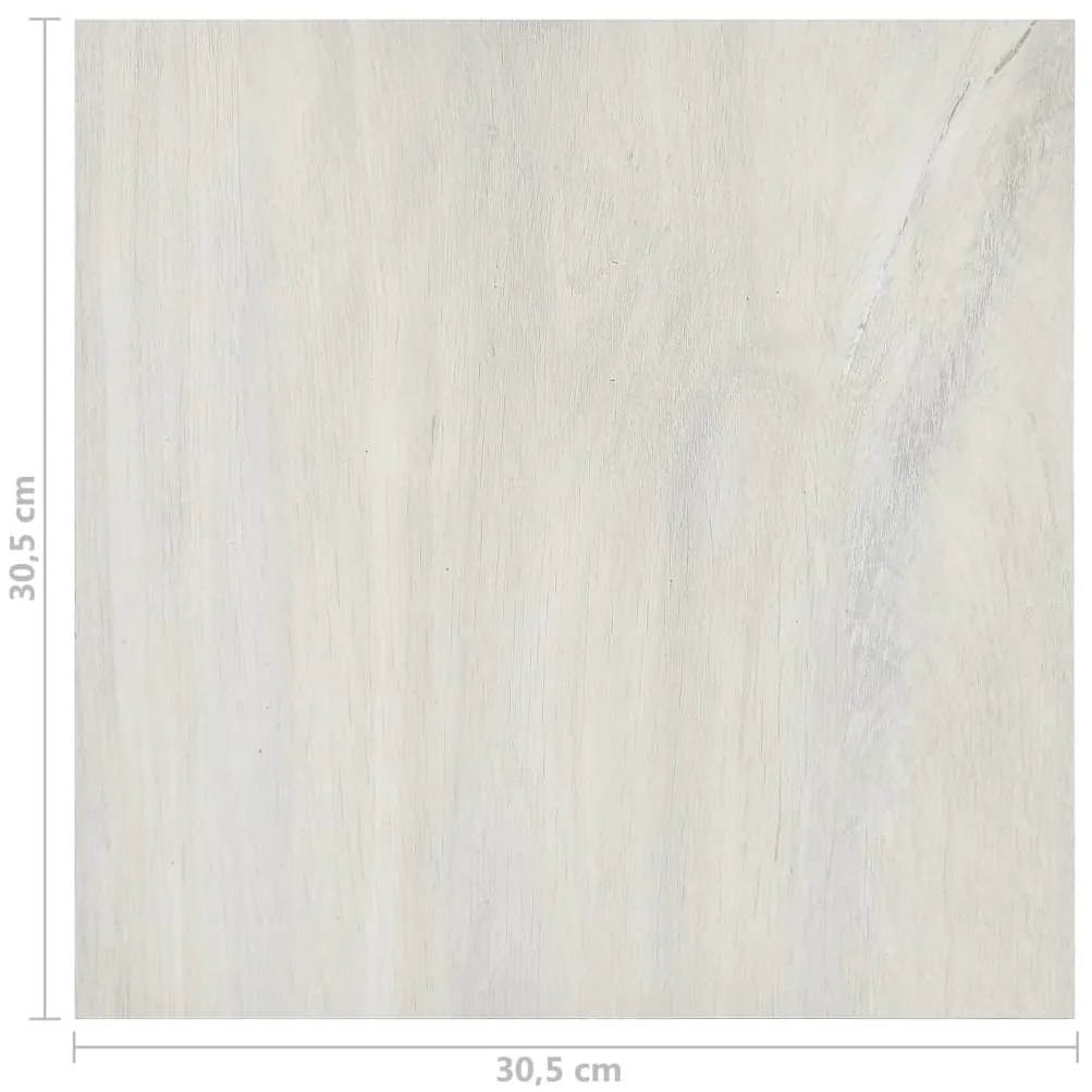 Tábuas de soalho autoadesivas 55 pcs 5,11 m² PVC creme