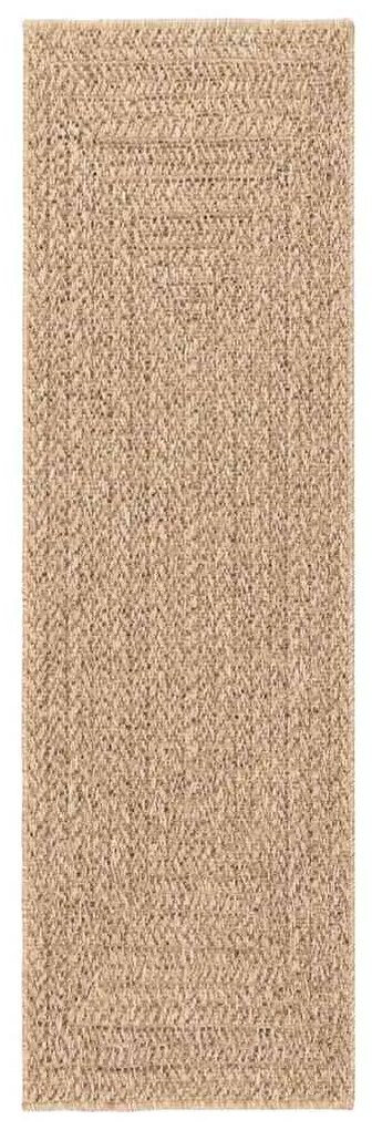 Tapete ZIZUR 80x250 cm aspeto de juta interior e exterior