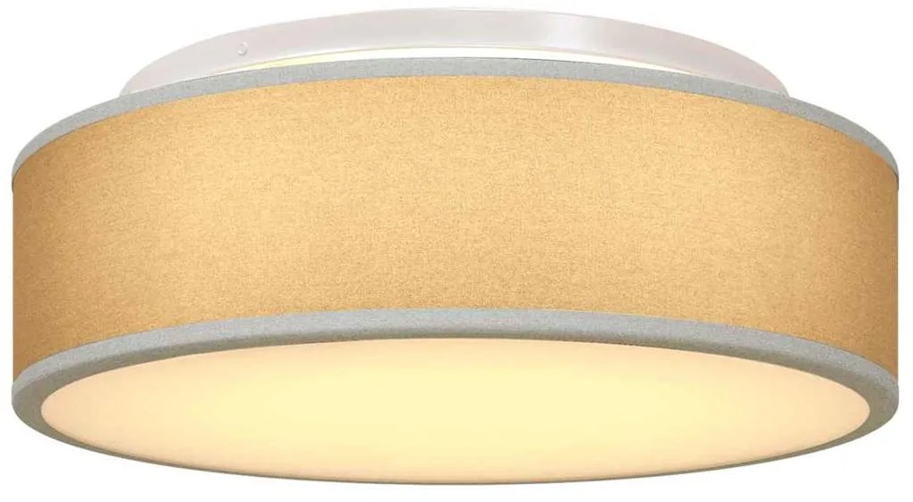 Luzes de Teto Embutidas Cinza Ø 38 cm Tecido E27