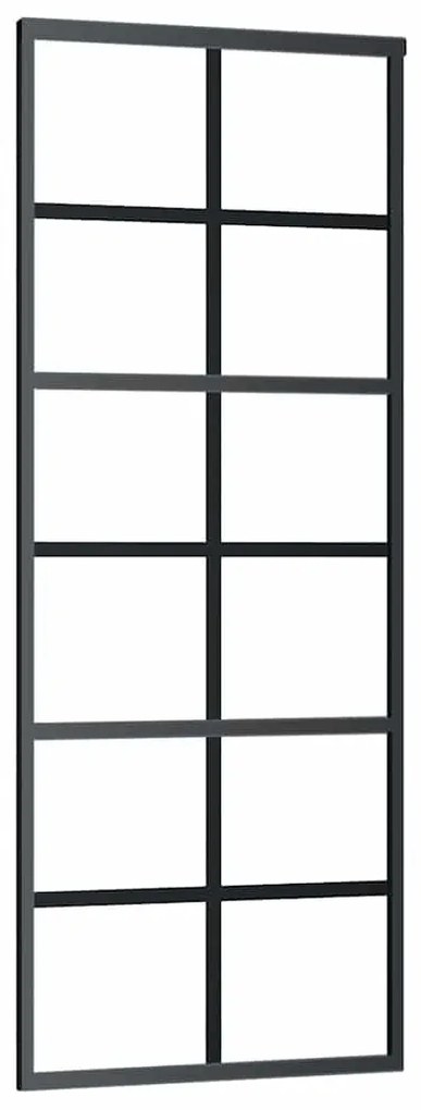 Porta deslizante c/ conj. ferragens 76x205cm vidro ESG/alumínio