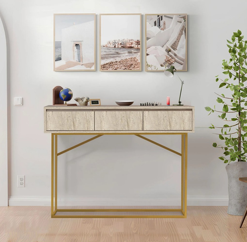 Cômoda Laxus Mia – Traverten – 120x90x36 cm