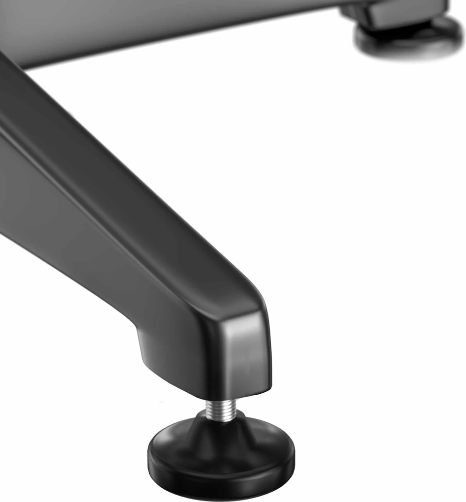 Mesa alta dobrável em alumínio com altura ajustável (70 cm / 115 cm) e Ø60 cm Preto