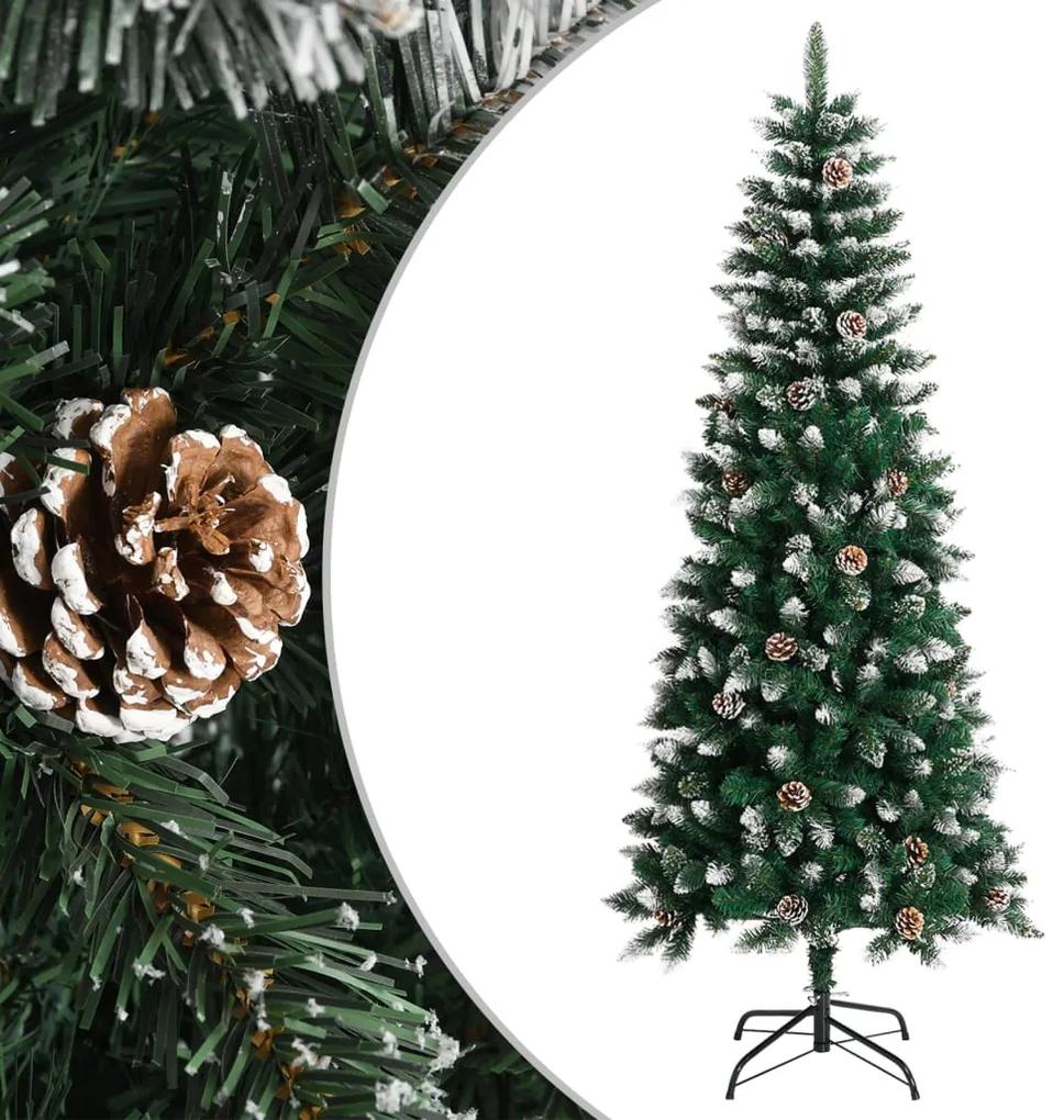 345175 vidaXL Árvore de Natal artificial com suporte 180 cm PVC verde