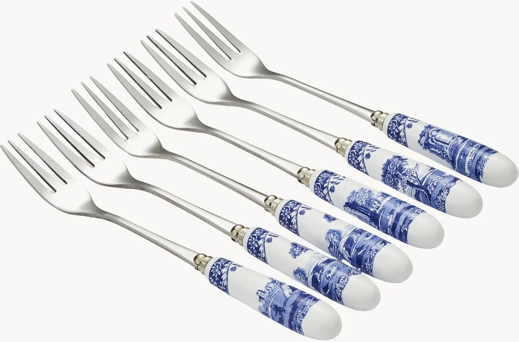 Garfos de sobremesa Blue Italian, conjunto de 6