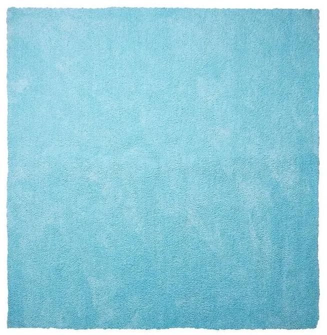 Tapete shaggy 200 x 200 cm azul claro DEMRE Beliani