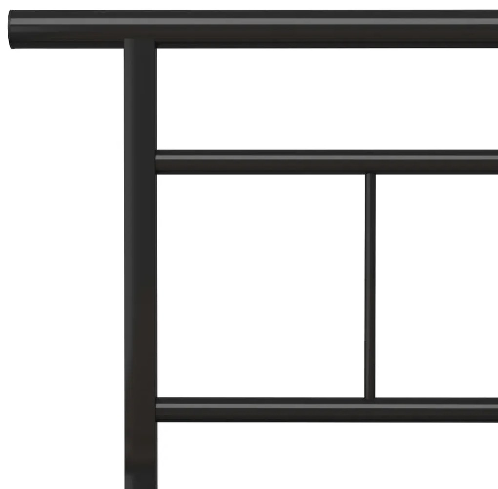 Estrutura de cama metal 200x200 cm preto
