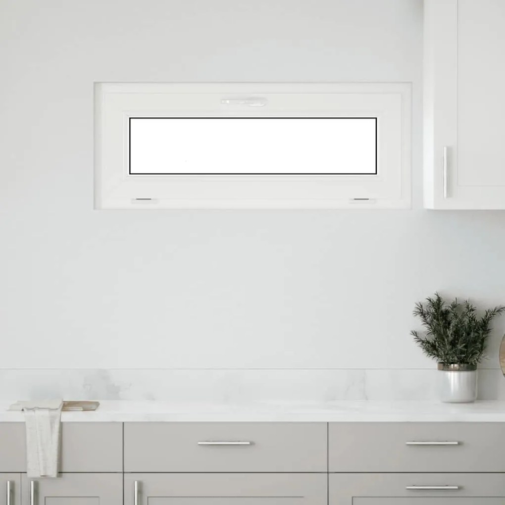 vidaXL Janela de porão RISOR 100x40 cm basculante 2 vidros antracite