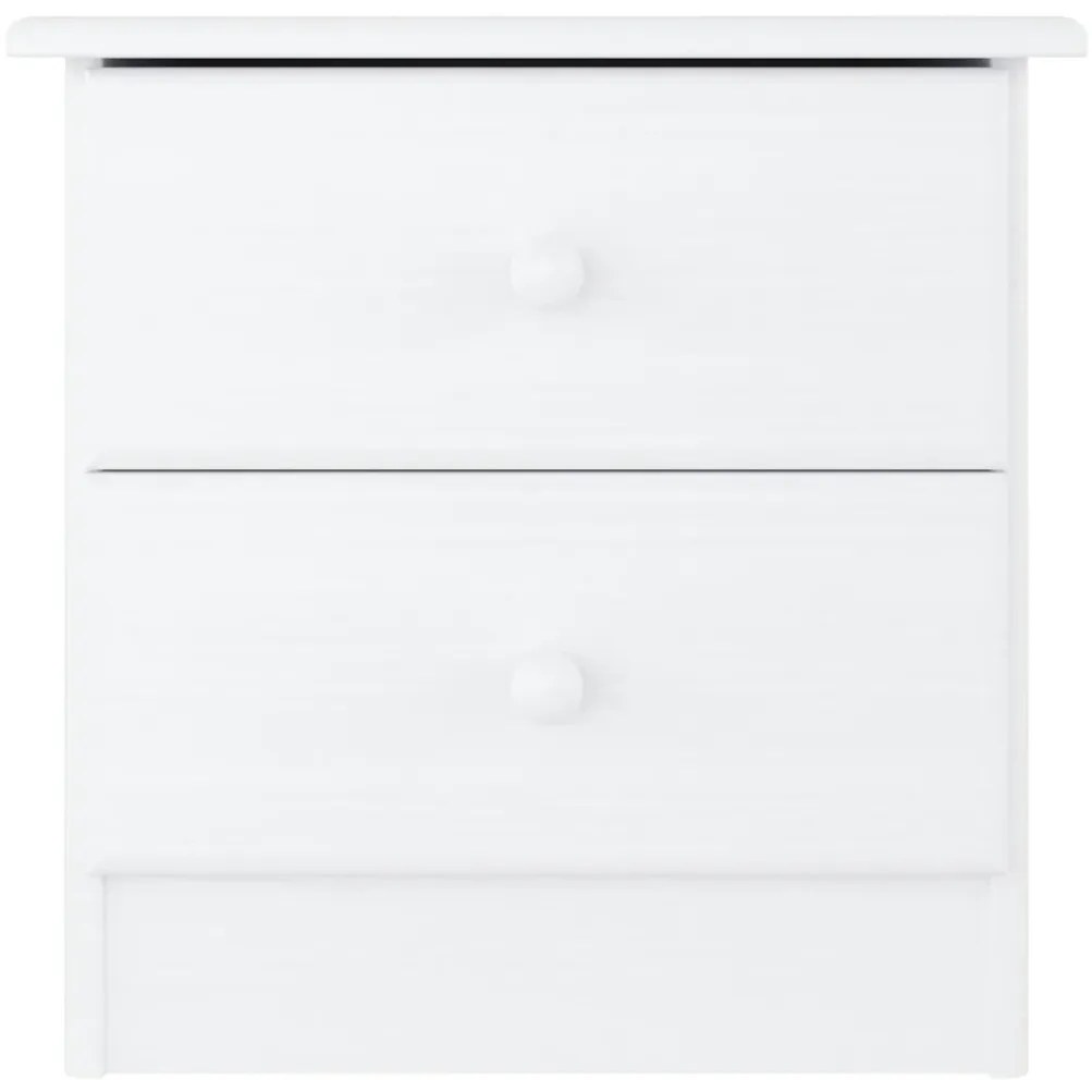 Mesa de cabeceira ALTA 41x35x41 cm pinho maciço branco