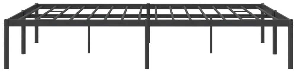 Estrutura de cama 160x200 cm metal preto