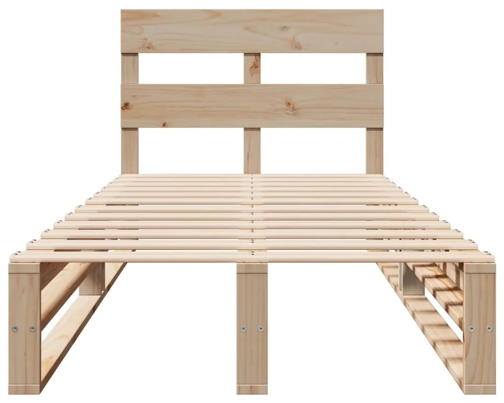 Cama sem colchão 90x190 cm madeira de pinho maciça